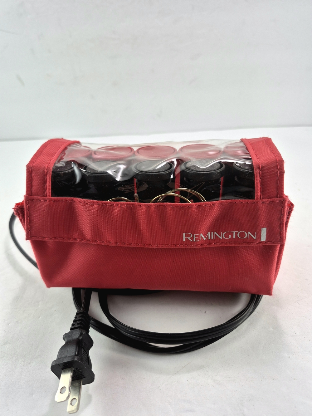 Remington Compact Travel Hot Rollers H-1015 Set with Heated Pouch Quick Curls